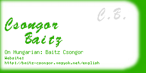 csongor baitz business card